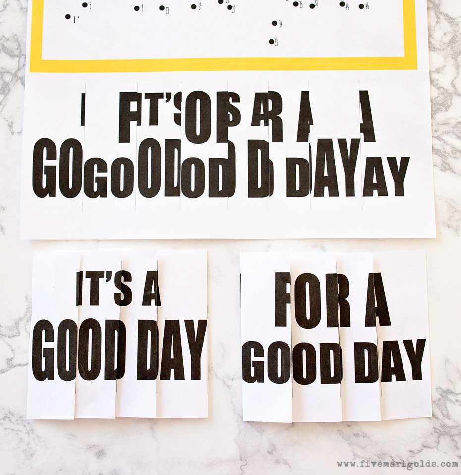 Secret Message Lunchbox Notes | Five Marigolds