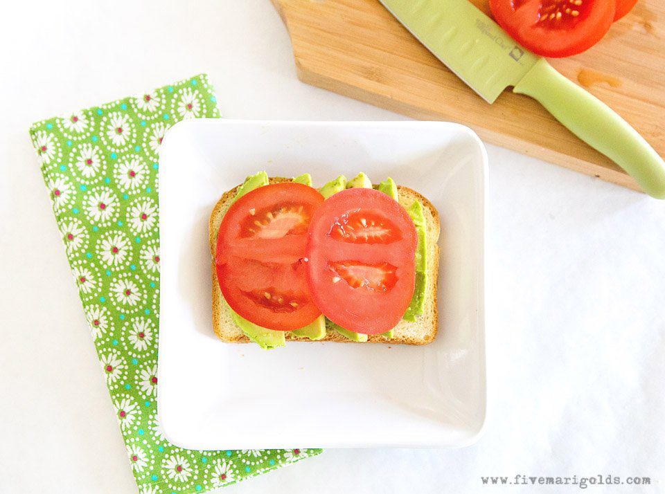 AVOCADO TOAST SANDWICH: Simple Sliced Sandwich | Five Marigolds