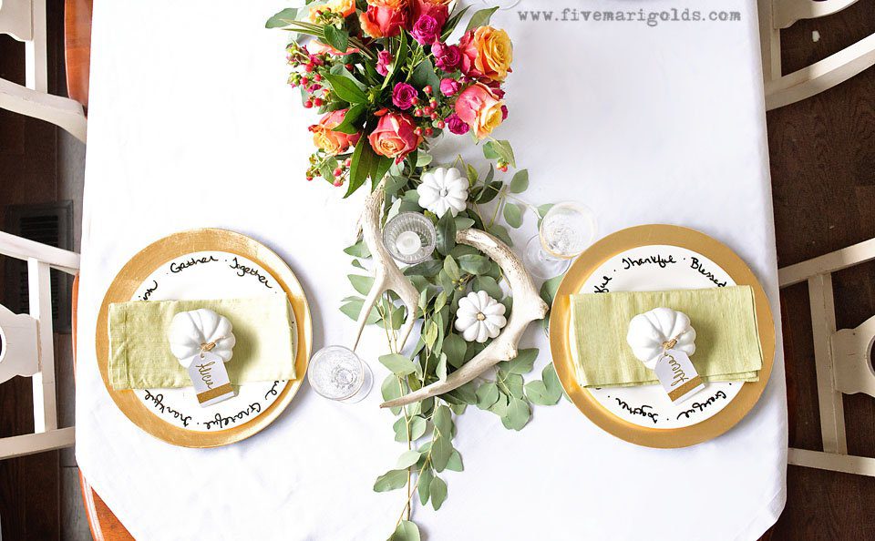Affordable and Chic Thanksgiving Decor | Five Marigolds