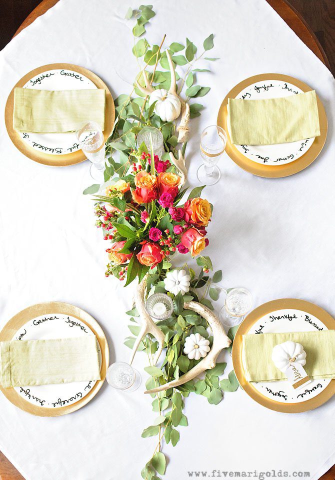 Affordable and Chic Thanksgiving Decor | Five Marigolds