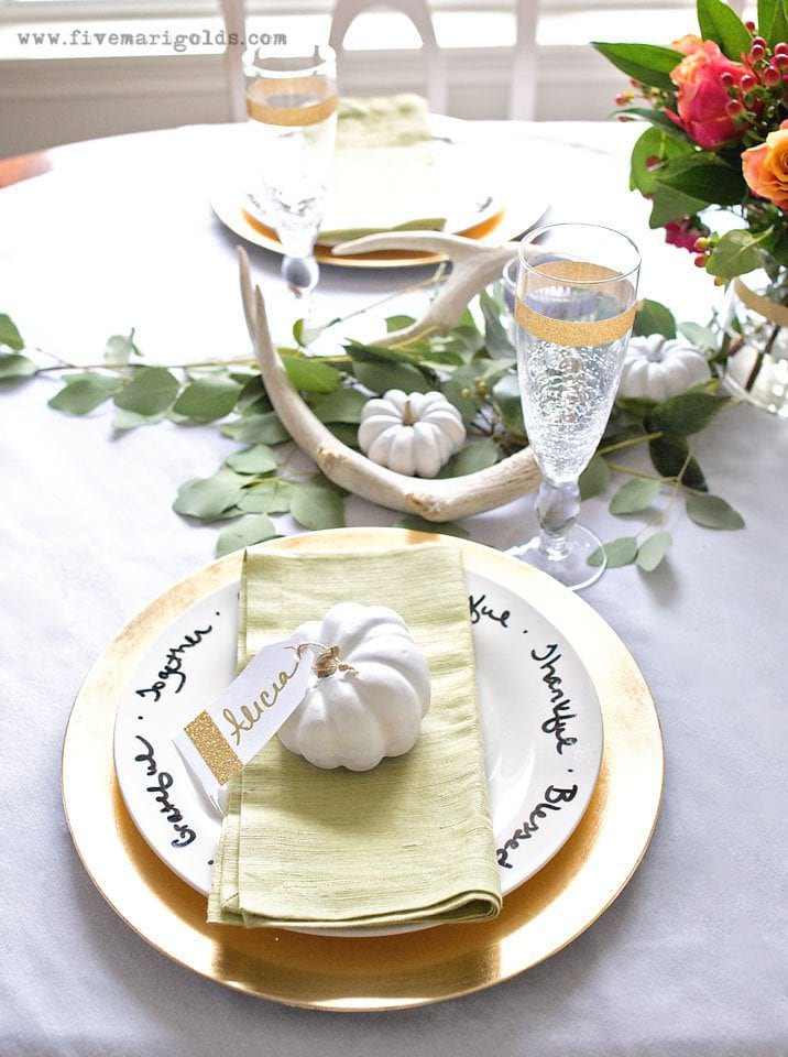 Affordable and Chic Thanksgiving Decor | Five Marigolds