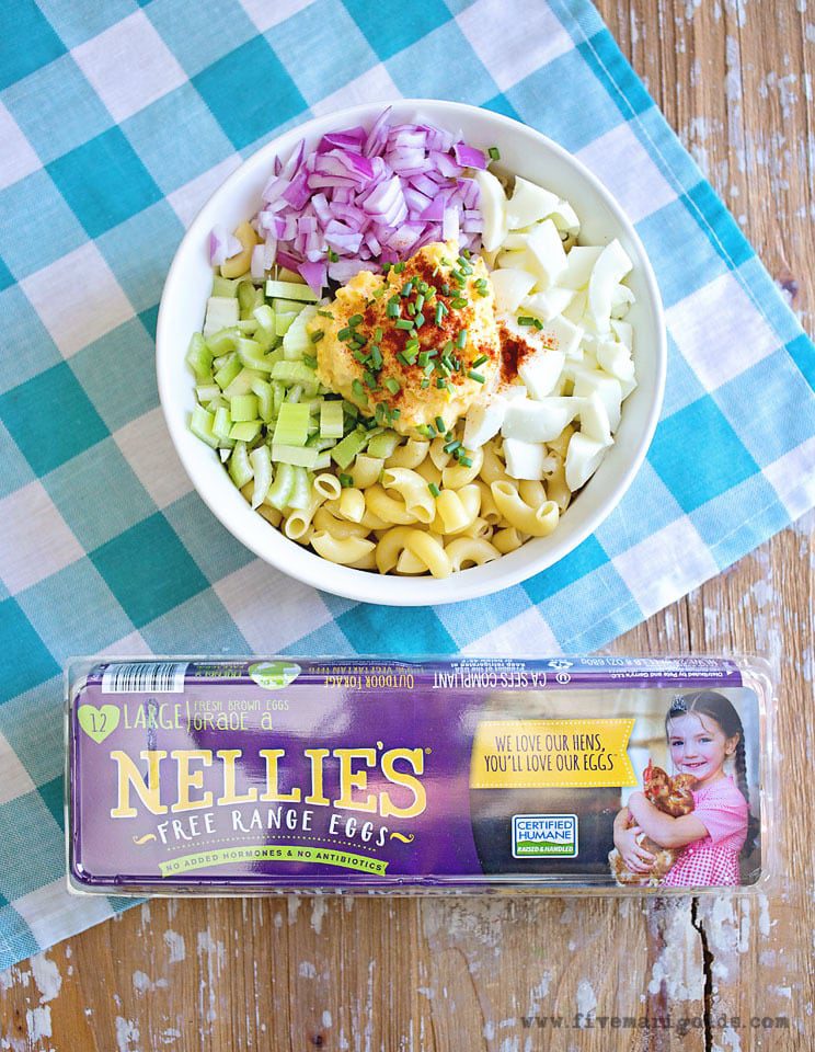 Deviled Egg Pasta Salad | Five Marigolds