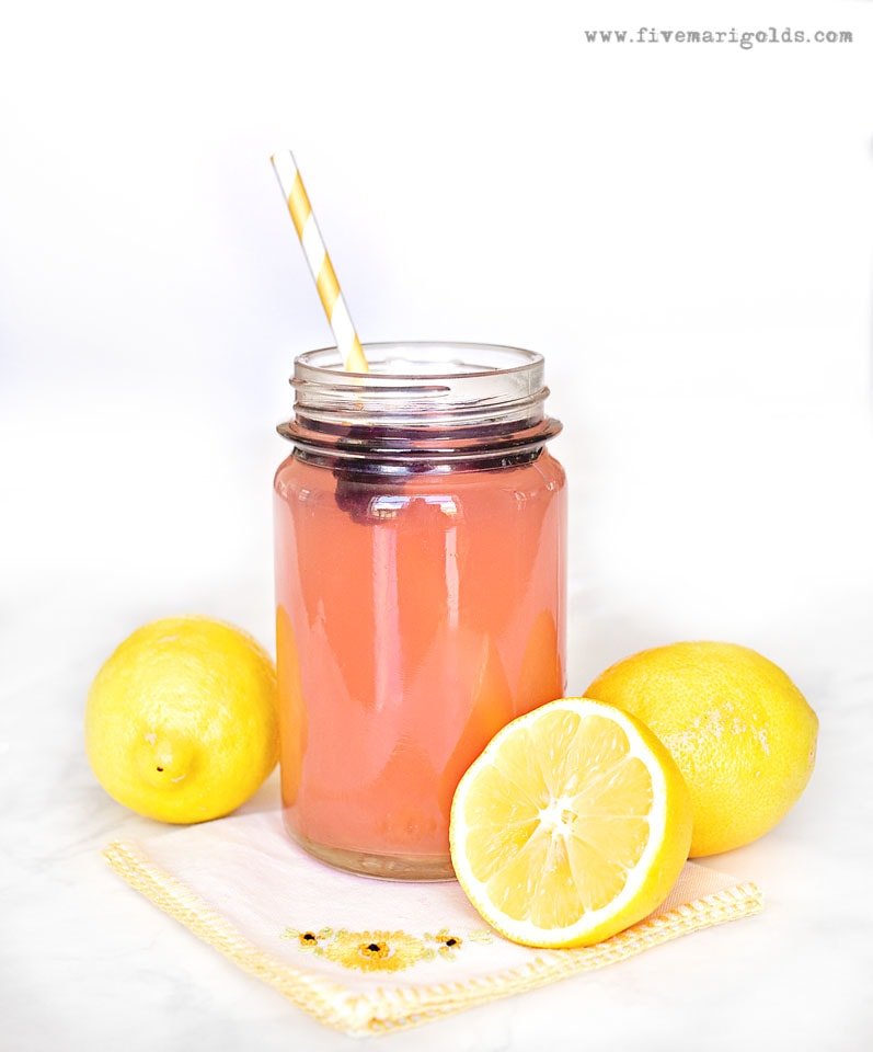 Spiked BlackBerry Lemonade Pina Colada Float | Five Marigolds