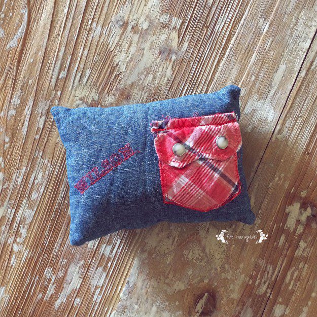 Tooth Fairy Pillow Using Upcycled Baby Clothing | Five Marigolds