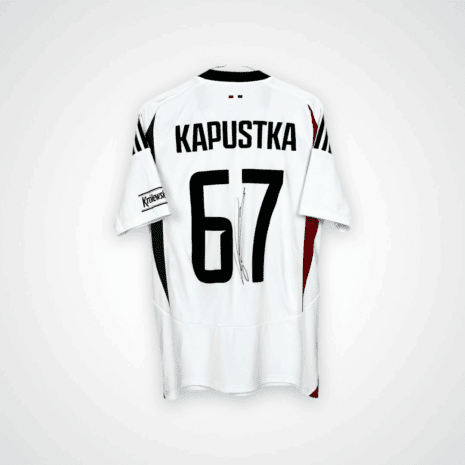 Koszulka piłkarska Legia Warszawa, 2024/25 Home, stan bardzo dobry - drobne zabrudzenie z tyłu koszulki.