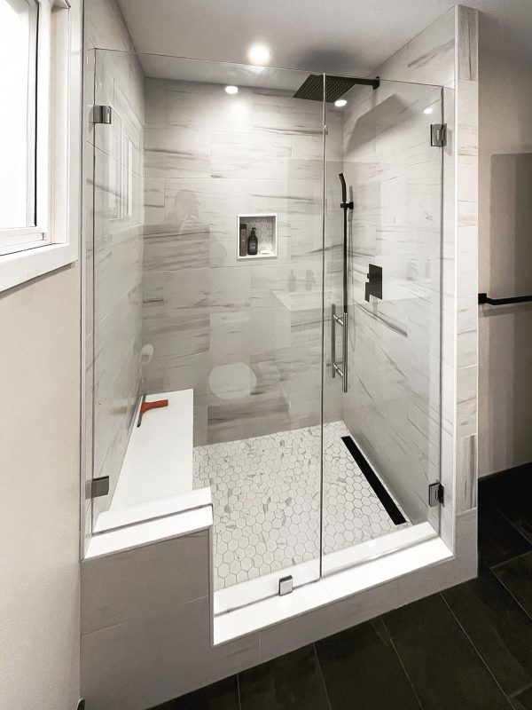 project fort showers wall to wall custom wrap cut bench chrome clamps swing