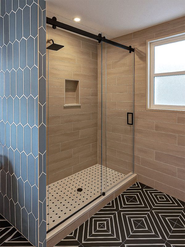 project fort showers wall to wall slider black