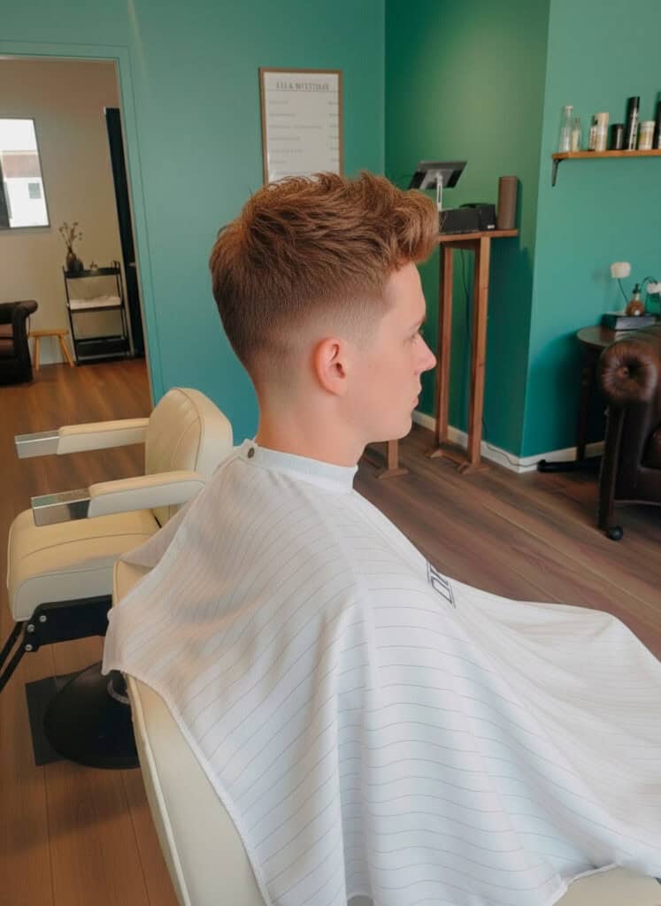 Skarp fade-klipning til herrer udført af frisør i Søborg hos The Barberhaus