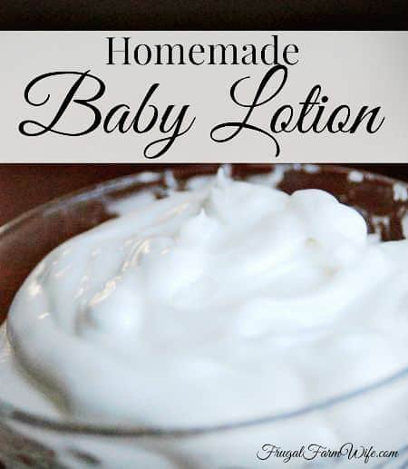 Homemade Baby Lotion