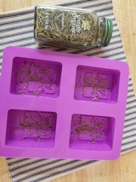 rosemary vanilla soap mold