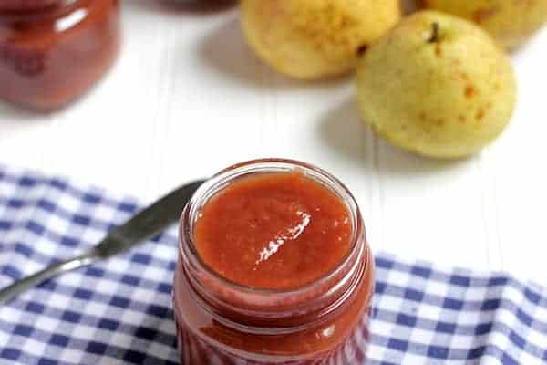 Spiced Crockpot Pear Butter Recipe (With Canning Instructions)