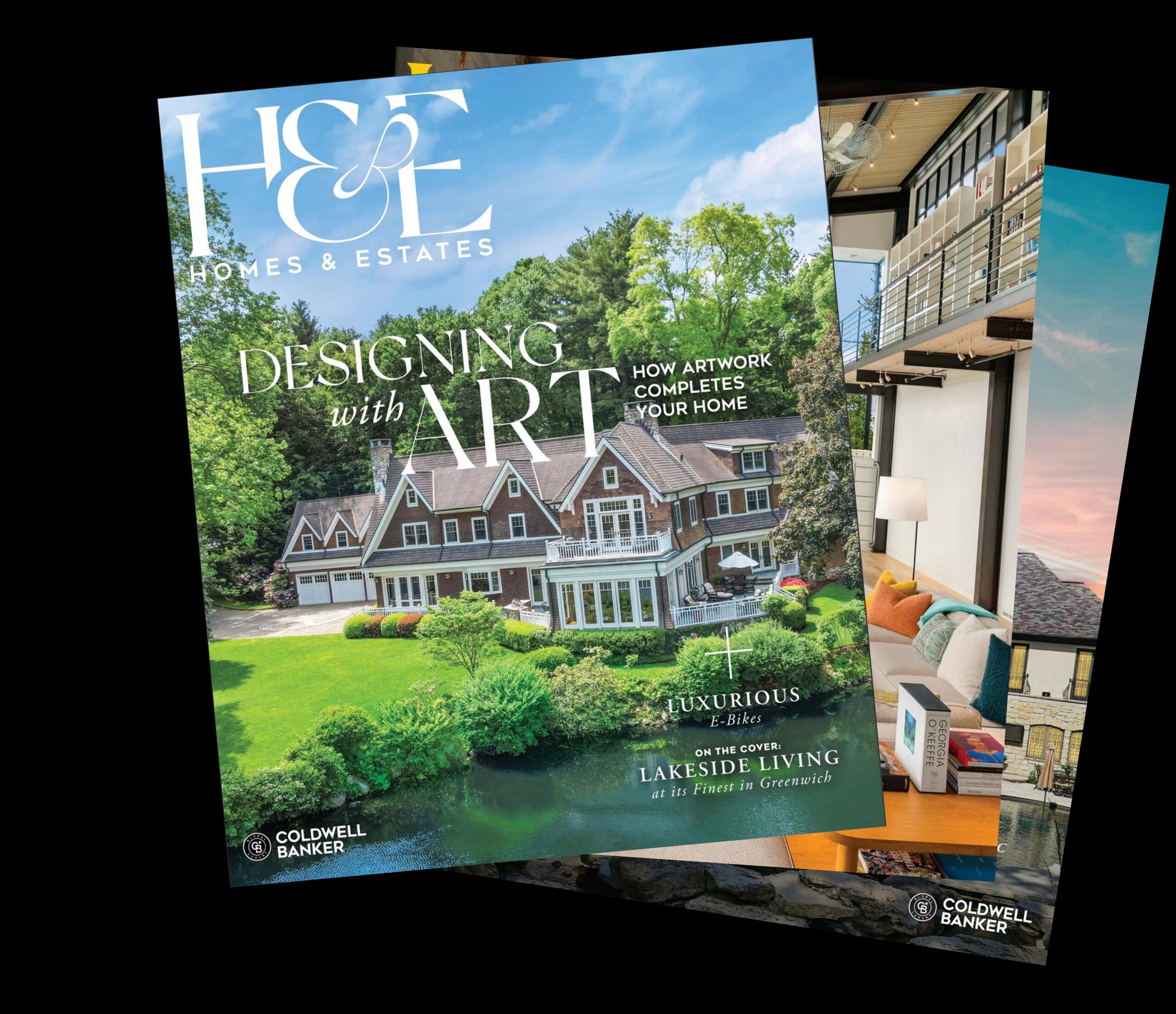 Cover of a past Spring edition of “Homes & Estates” magazine for luxury home audiences.