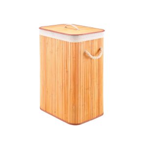 Cesta de Bambú Natural Rectangular 40 x 30 x 60 cm.