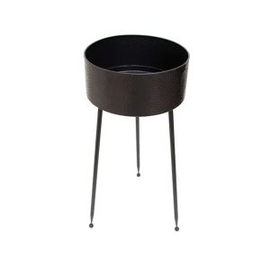 Macetero Metal Negro 29,5 x 26 x 51 cm.