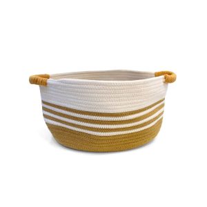 Cesta de cuerda de algodón flexible 37 x 29 x 23 cm.