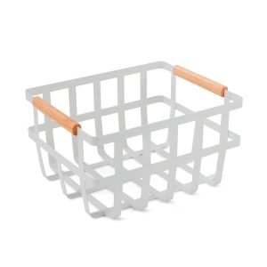Cesta de Almacenamiento Blanca 35,8 x 22 x 15,5 cm.