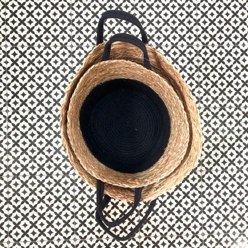 Cesta de Fibra Natural con Manija, 2 Pzas. - Imagen 4