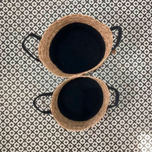 Cesta de Fibra Natural con Manija, 2 Pzas. - Imagen 5