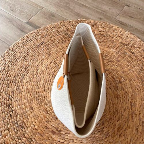 Cesta de Cuerda de Algodón Flexible, 2 Pzas - Imagen 5