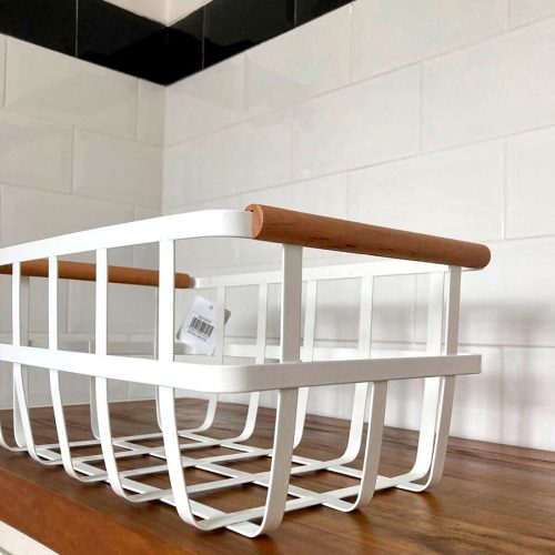 Cesta de Almacenamiento Blanca 35,8 x 22 x 15,5 cm. - Imagen 2