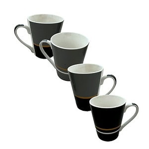 Tazas 4 Pzas. 325 ml.