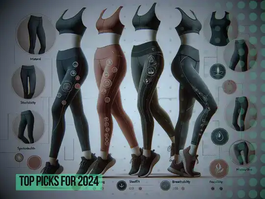 A selection of the top 10 stylish and comfortable workout pants for women.