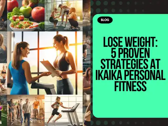 A busy mom participating in a fitness class at IKAIKA Personal Fitness in Durham, NC to Lose Weight