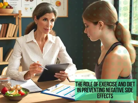Trainer at IKAIKA Personal Fitness discussing Ozempic side effects prevention through diet and exercise.