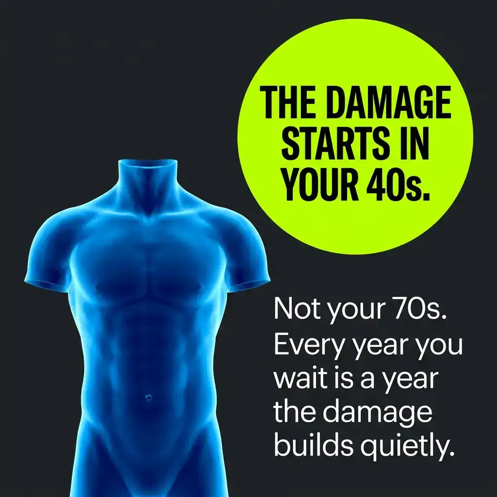 Sarcopenia and muscle loss after 40 leads to age related disease