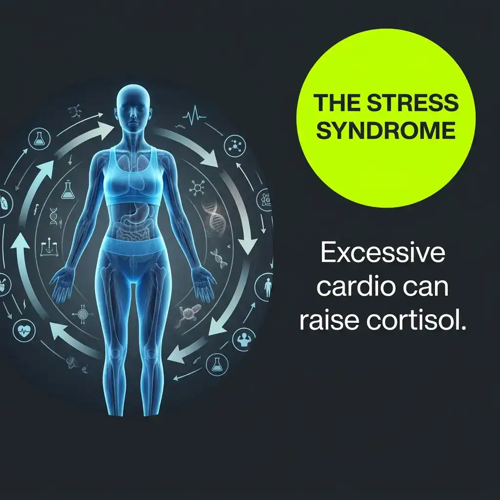 Belly Fat After 40: 5 Proven Reasons It Keeps Coming Back 4 Infographic showing how the effects of cortisol in belly fat