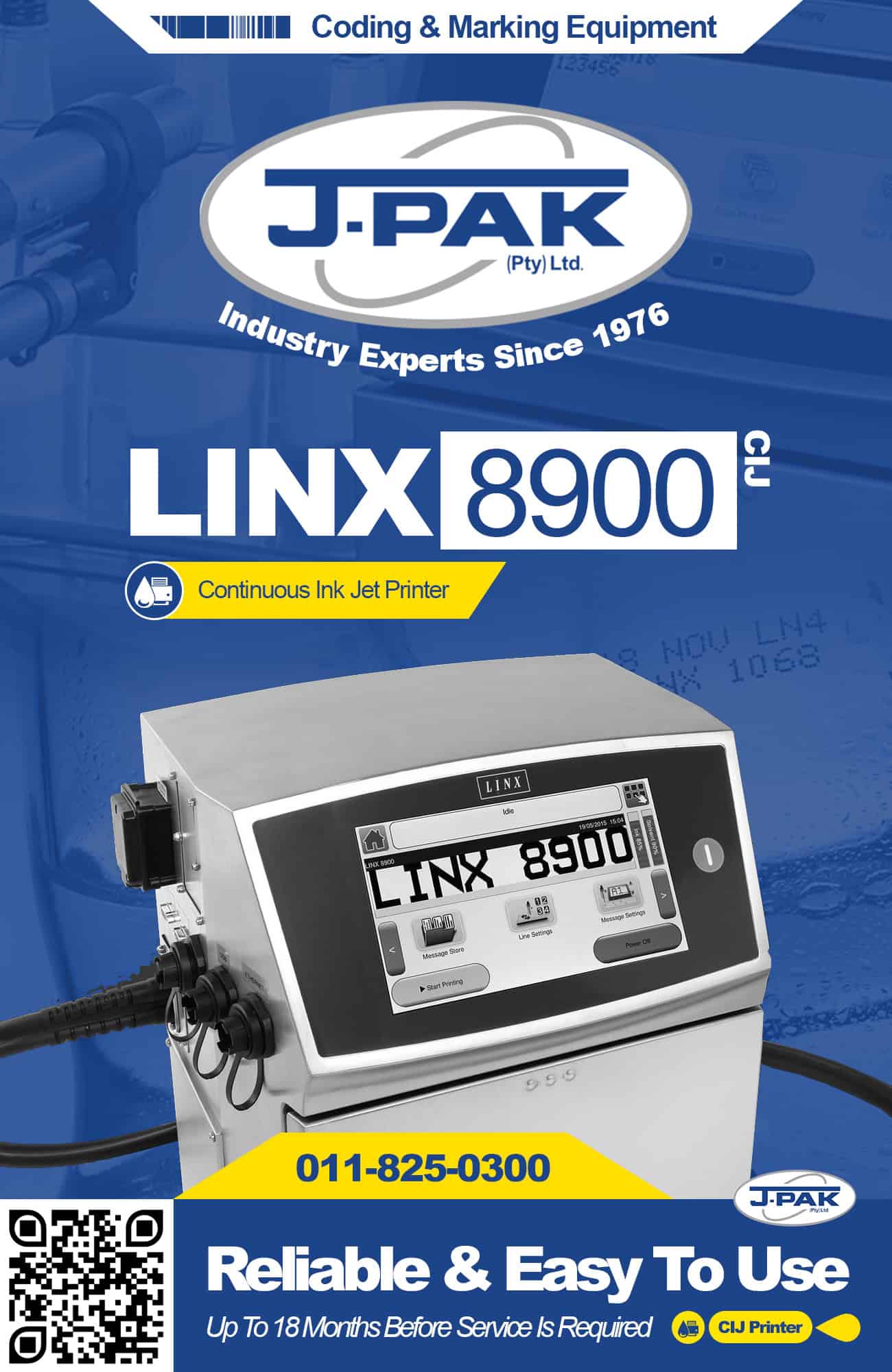 LINX 8830 – Continuous Ink Jet - J-Pak