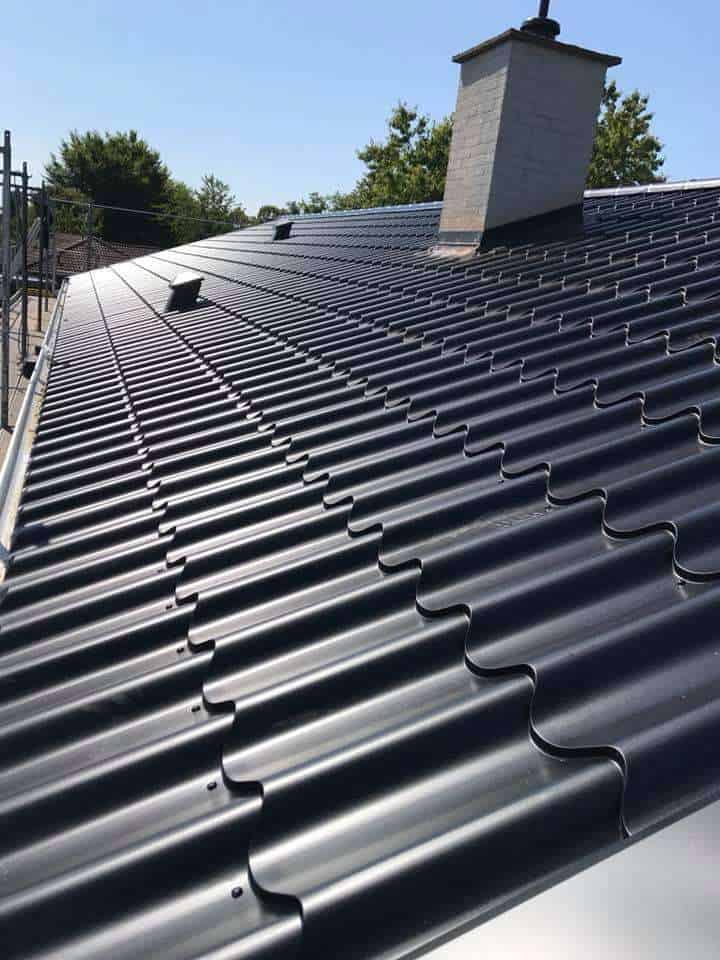 nyt tag lagt af tømrer