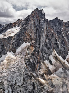 Mountain peak with firn snow in the Coast Mountains of British Columbia. Edward Burtynsky, Coast Mountain series.