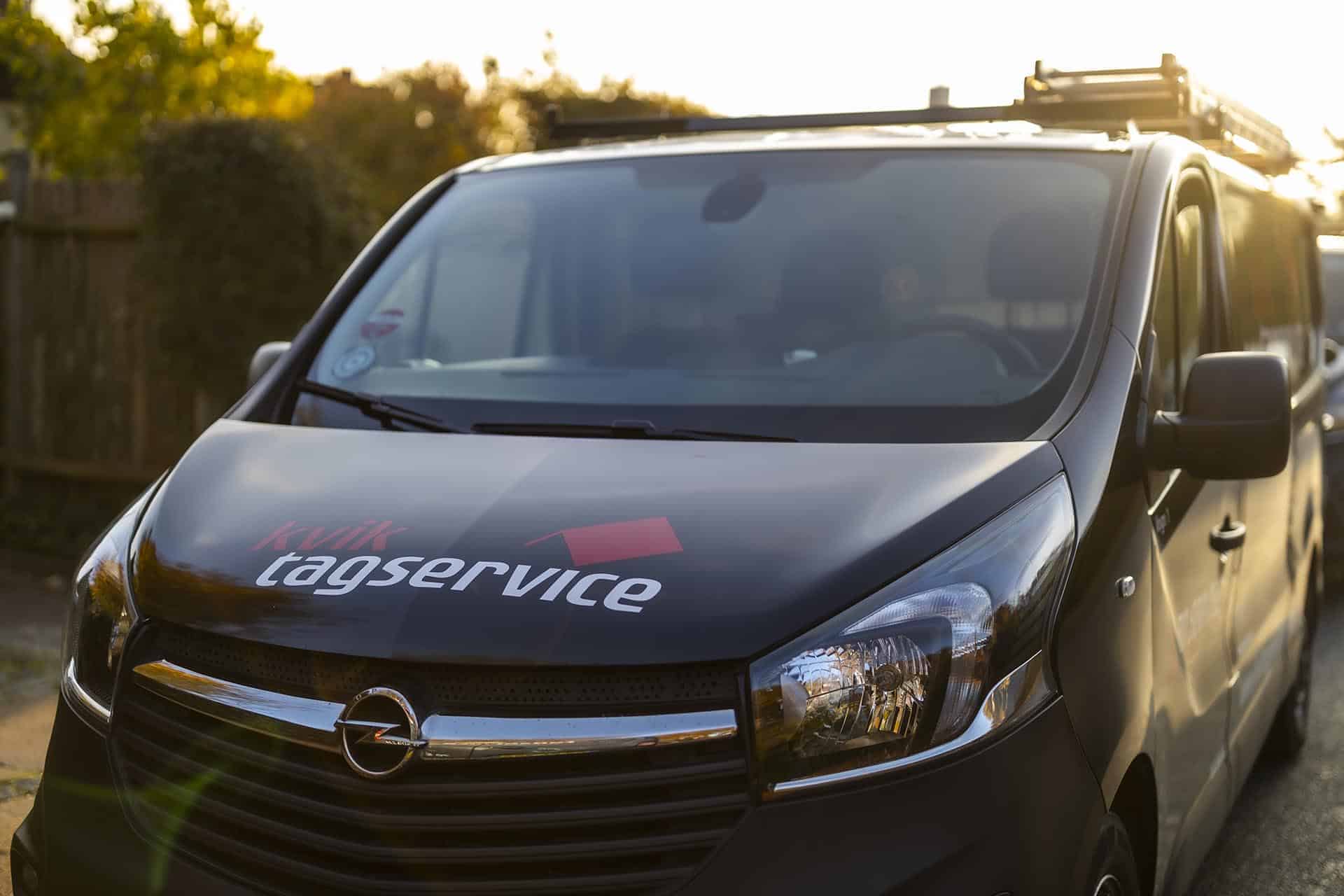Arbejdsbil fra KvikTagservice
