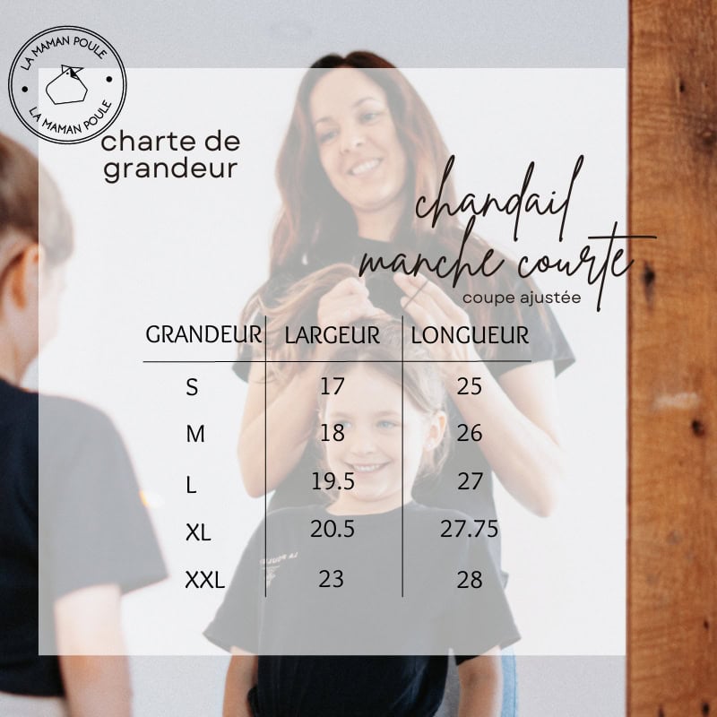 chandail manche courte mamie poule – Image 2