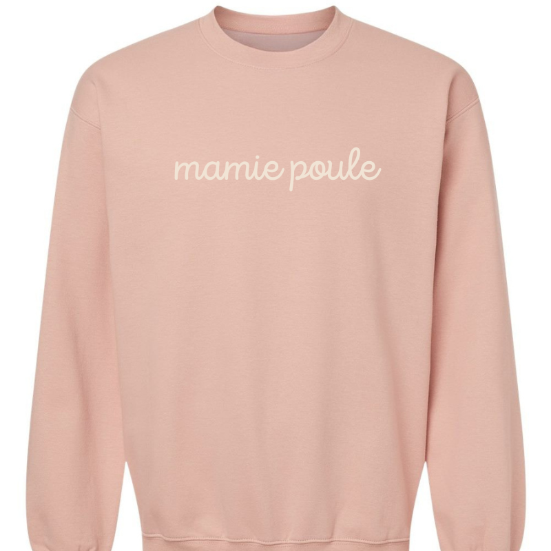 crewneck mamie poule