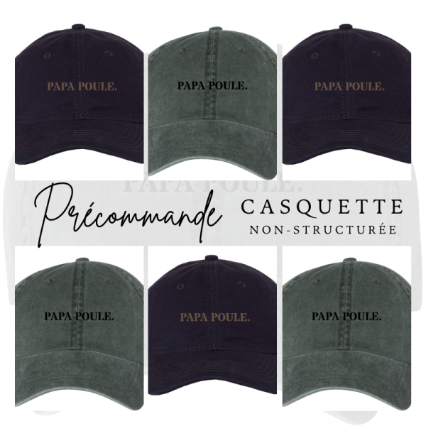 précommandecasquettenonstructuréepapapoule