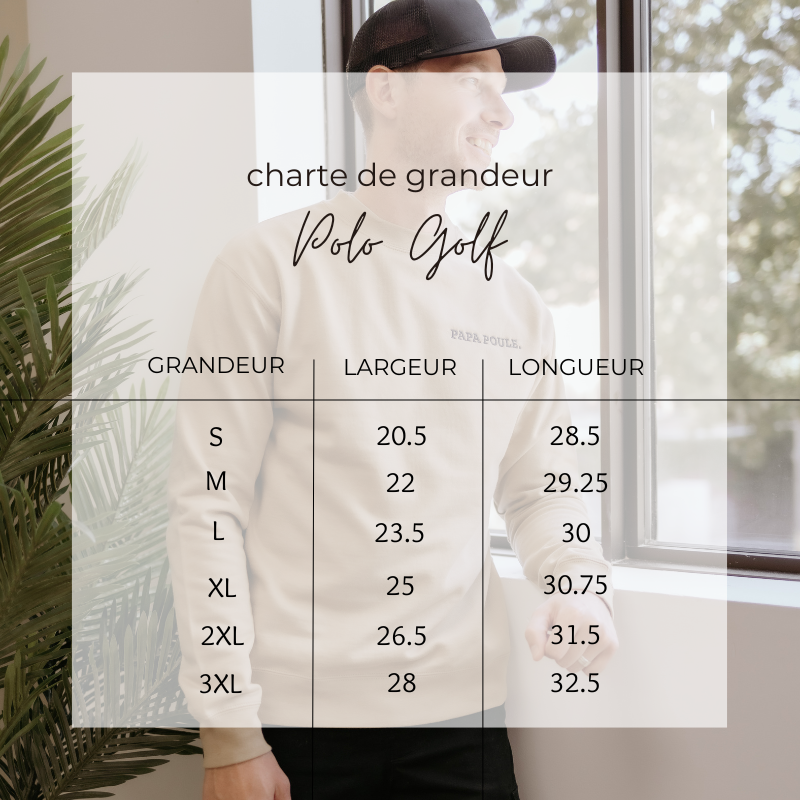 Précommande polo de golf papa & papi poule – Image 2