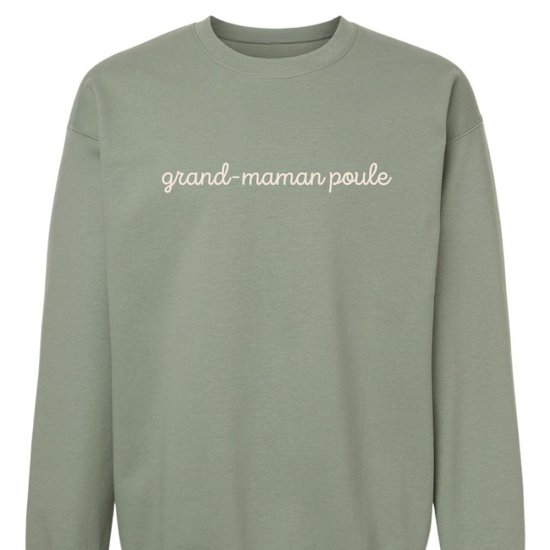 Précommande crewnecks brodés grand-maman poule – Image 2