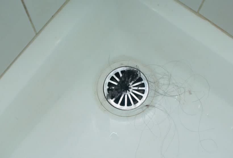 how to dissolve hair in shower drain