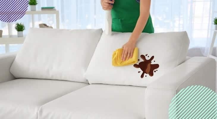 how to get chocolate out of couch