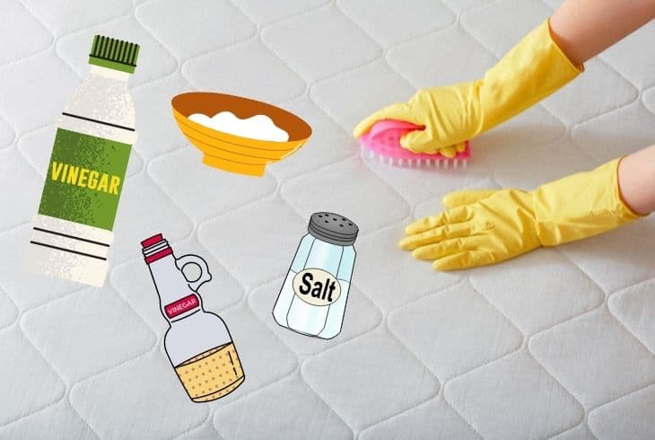 how to remove old blood stains from mattress with vinegar