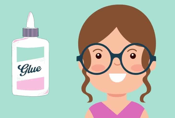 how to take super glue off glasses