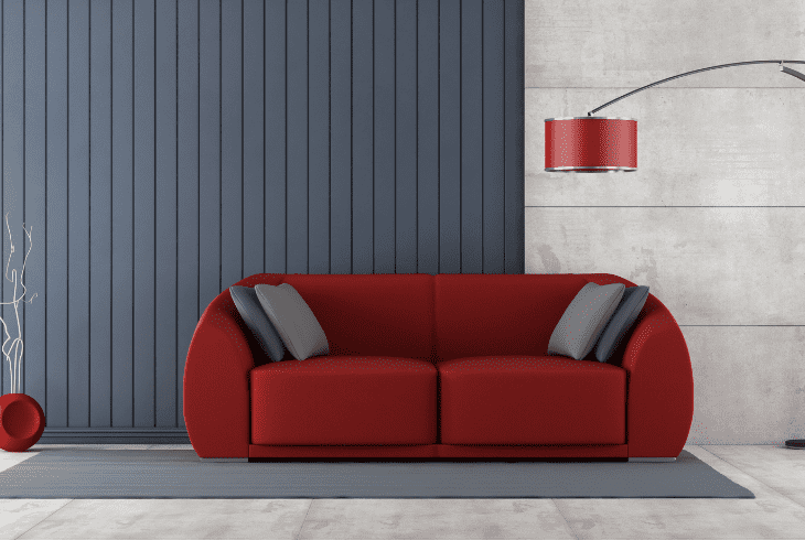 pillow colors red couch