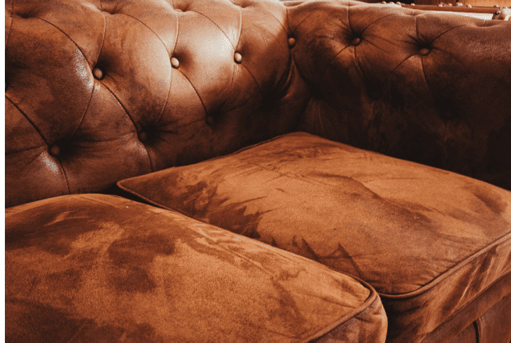 mix match leather and fabric