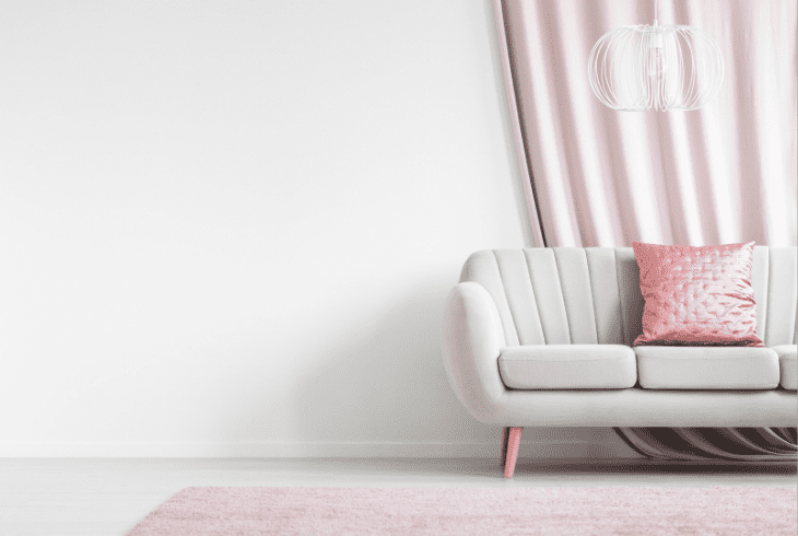 peach colored cushions