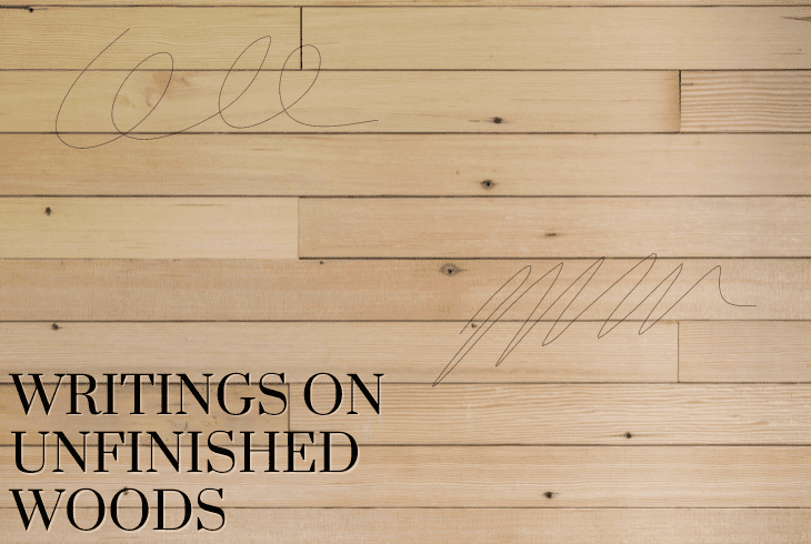 pencil marks on unfinished woods