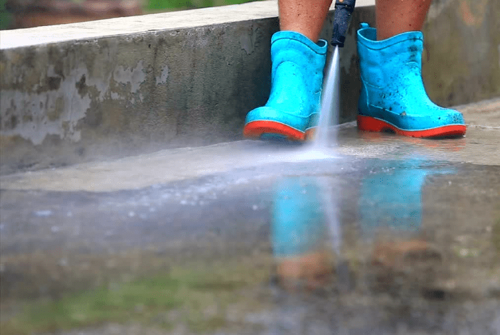 use a pressure water