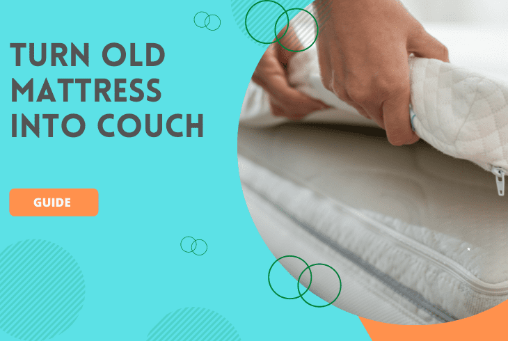 turn old mattress into couch