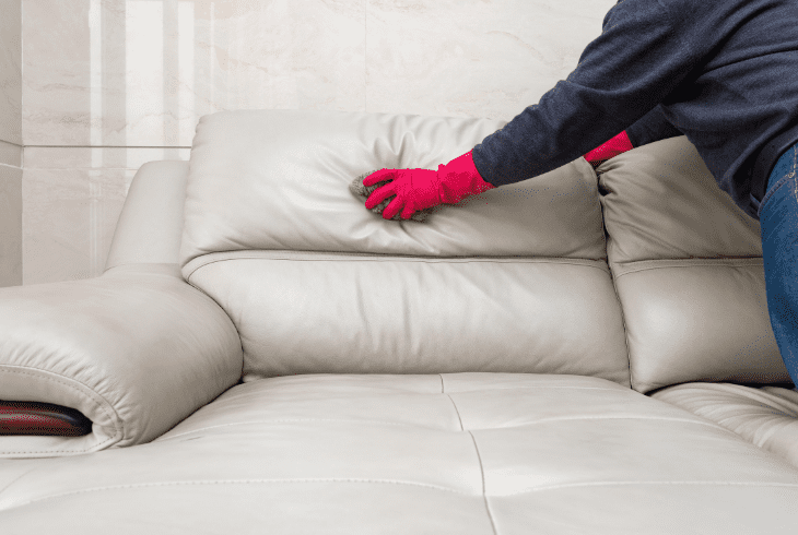 steps to reupholster leather couch